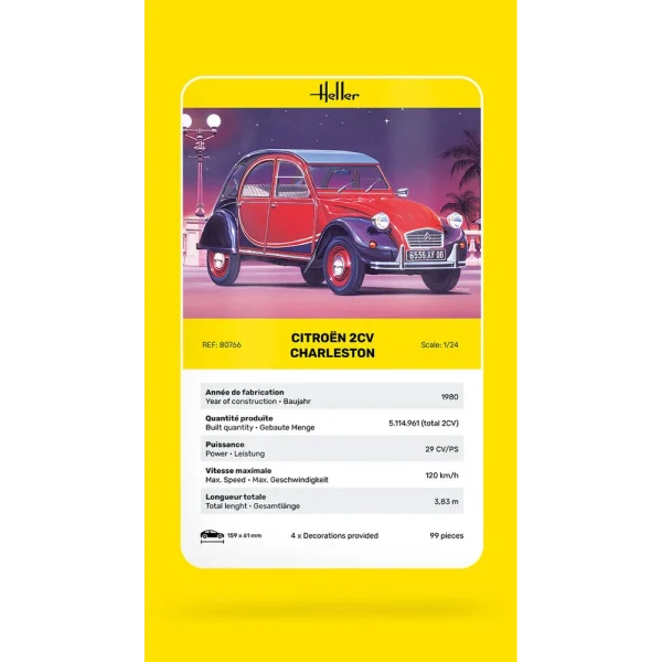 Heller - Citroen 2CV Charleston - 80766