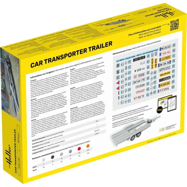1000807740-1 Heller - Car Transporter Trailer - 80774