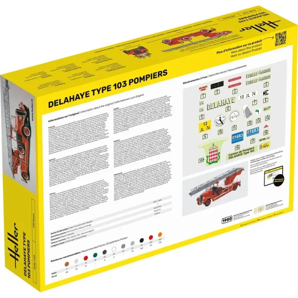 1000807800-1 Heller - Delahaye Type 103 Pompiers - 80780