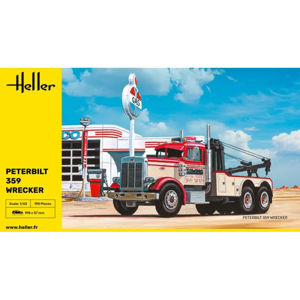 1000807940-2 Heller - Peterbilt 359 Wrecker - 80794