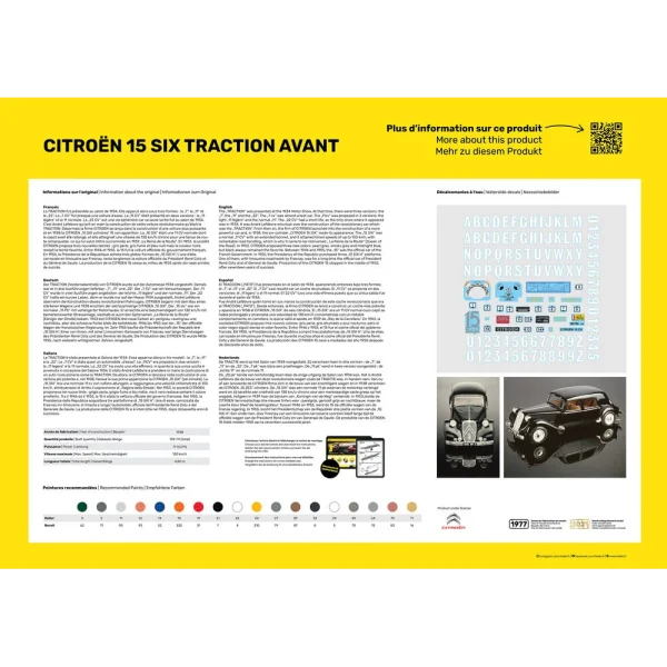 Heller - Citroen 15 SIX Traction Avant - 80799
