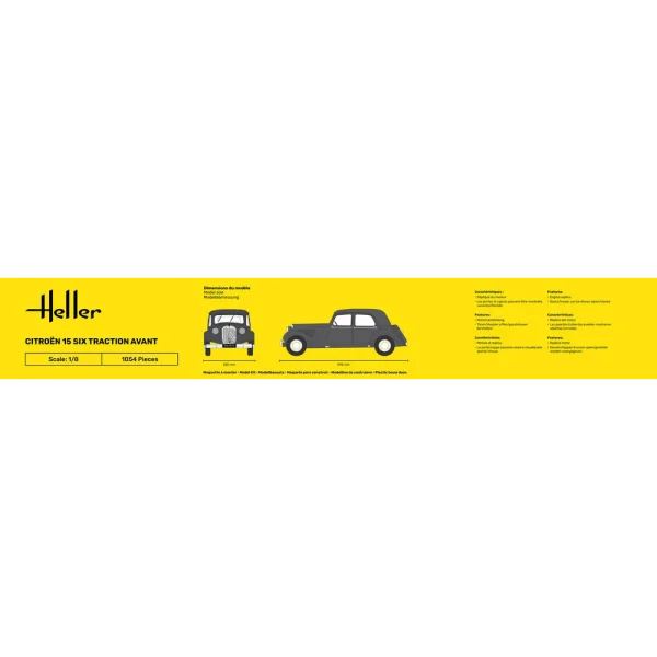 Heller - Citroen 15 SIX Traction Avant - 80799