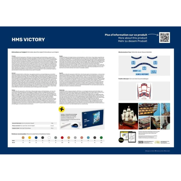 1000808970-3 Heller - HMS Victory - 80897