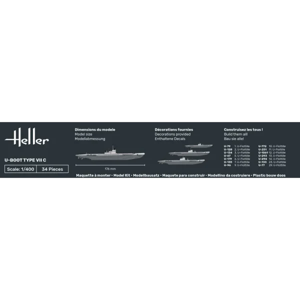 Heller - U-Boot Type VII C - 81002