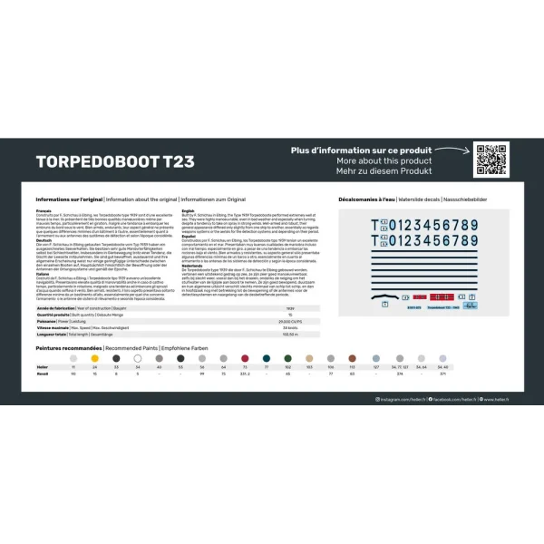 Heller - Torpedoboot T23 - 81011