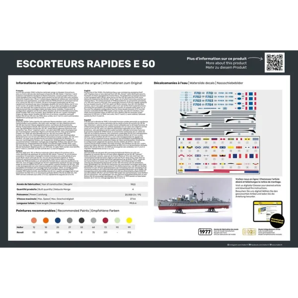 Heller - Escorteurs Rapides E 50 - 81093