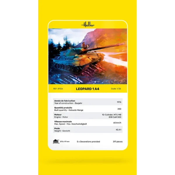 1000811260-card Heller - Leopard 1A4 - 81126