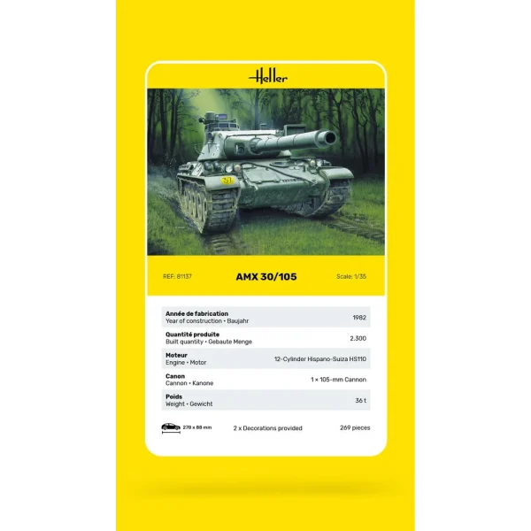 1000811370-card Heller - AMX 30/105 - 81137