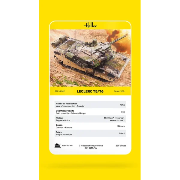 1000811420-card Heller - Leclerc T5/T6 - 81142