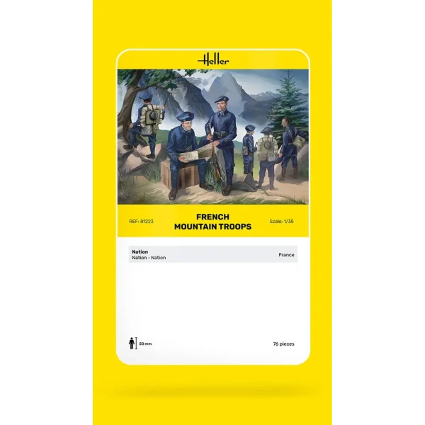 1000812230-card Heller - French Mountain Troops - 81223
