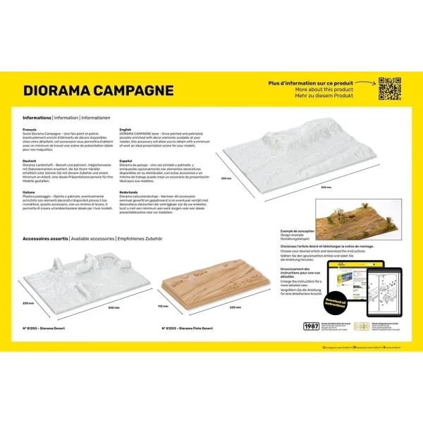 Heller - Socle Diorama Campagne - 81254