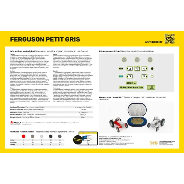 1000814010-3 Heller - Ferguson Petit Gris - 81401