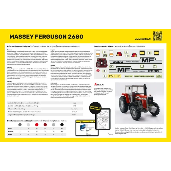 1000814020-3 Heller - Massey Ferguson 2680 - 81402