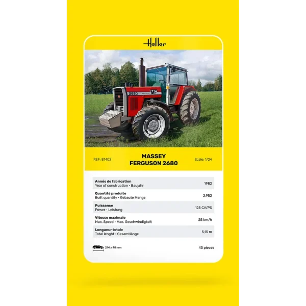 1000814020-card Heller - Massey Ferguson 2680 - 81402