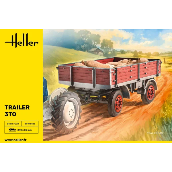 1000814100-2 Heller - Trailer 3to - 81410