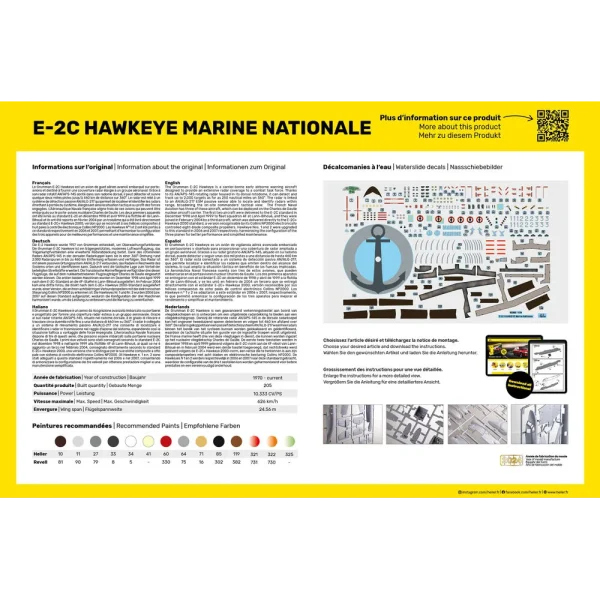 1000823020-3 Heller - E-2C Hawkeye Marine Nationale - 82302