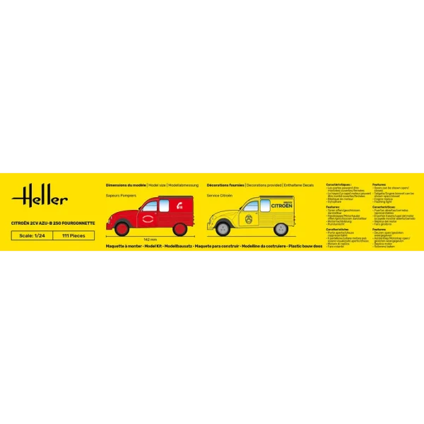 Heller - Citroen 2CV AZU-B 250 Fourgonnette - 82701