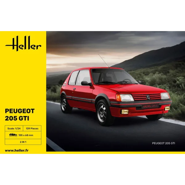 1000827050-2 Heller - Peugeot 205 GTI - 82705