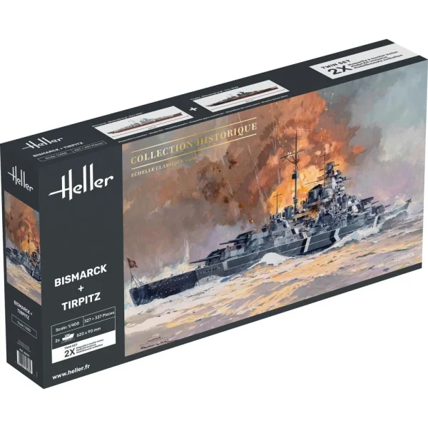 1000850780 Heller - Twin Set Bismarck + Tirpitz - 85078