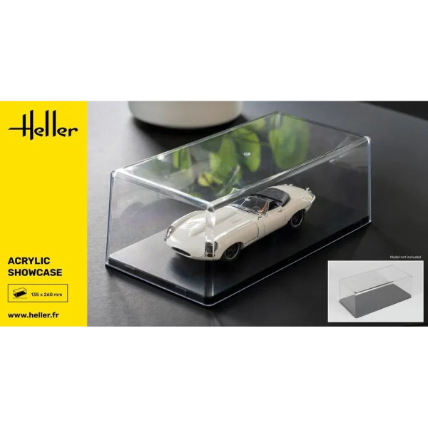 1000952010-2 Heller - Acrylic Showcase, 252 x 127 x 80 mm - 95201