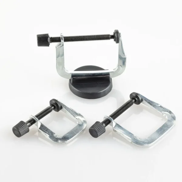 1000990030-3 Heller - Screw clamp set (3 pieces) with magnetic base - 99003