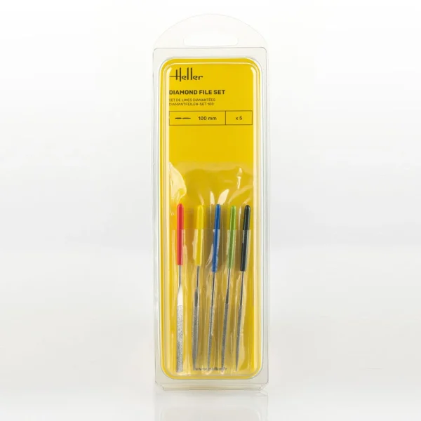 1000990050 Heller - Diamond file set 100 mm (5 pieces) - 99005