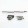 1000990090-3 Heller - Aluminium scalpel with fine-pointed blade - 99009