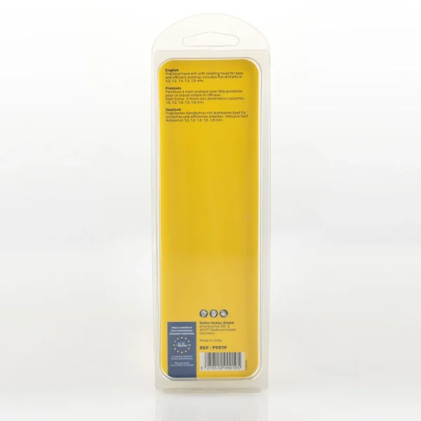 1000990190-2 Heller - Hand drill with five drills (1, 1.2, 1.4, 1.5, 1.8 mm) - 99019