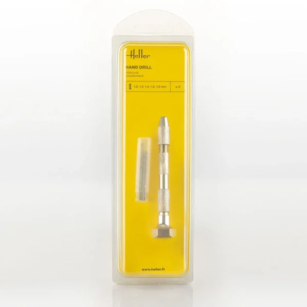 Heller - Hand drill with five drills (1, 1.2, 1.4, 1.5, 1.8 mm) - 99019