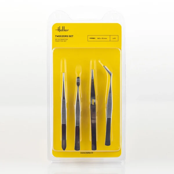 Heller - Tweezers Set (4 pieces) - 99023