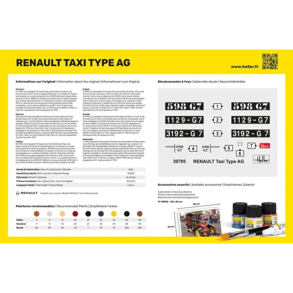 Heller - Renault Taxi Type AG - 30705