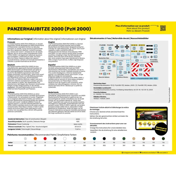 1010308030-3 Heller - Panzerhaubitze 2000 (PzH 2000) - 30803