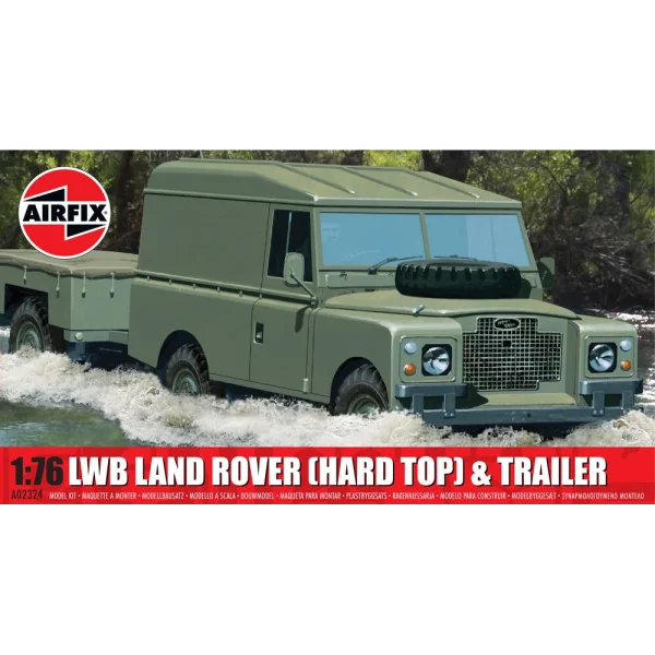 Airfix - LWB Land Rover (Hard Top) & Trailer - A02324