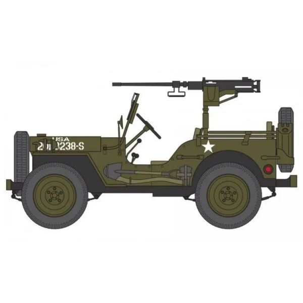 1502339-2 Airfix - Willys Jeep, Trailer & 6PDR Gun - A02339