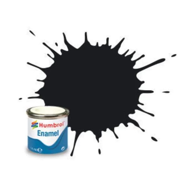 1520021 Humbrol - Humbrol 021 Schwarz, Glänzend 14 ml - AA0237