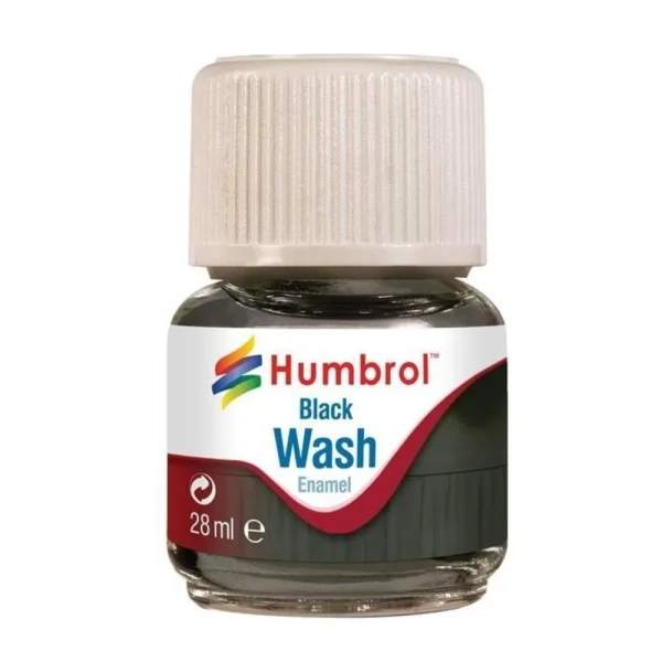 1523201 Humbrol - Humbrol Enamel Wash Black 28 ml - AV0201