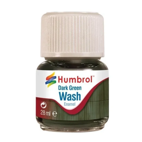 1523203 Humbrol - Humbrol Enamel Wash Dark Green 28 ml - AV0203