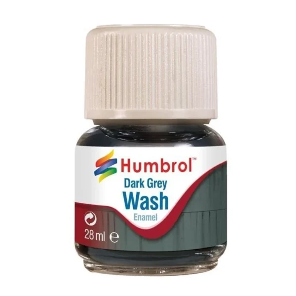 1523204 Humbrol - Humbrol Enamel Wash Dark Grey 28 ml - AV0204