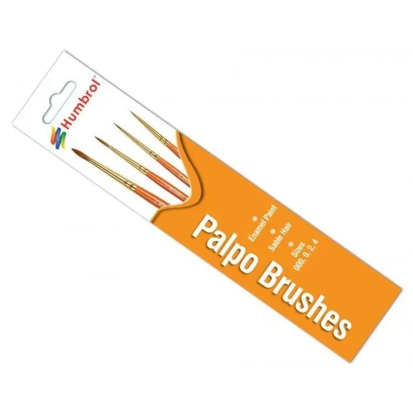 Humbrol - Palpo Pinsel-Set (Größen 000, 0, 2 & 4) - AG4250