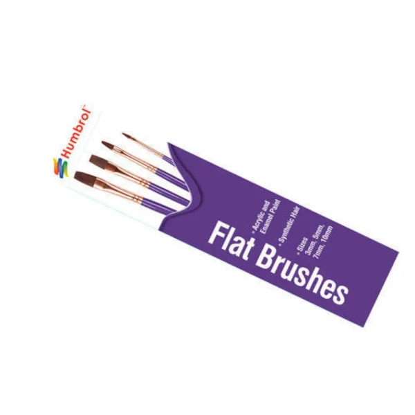 Humbrol - Pinsel Set -flach 3,5,7,10 - AG4305