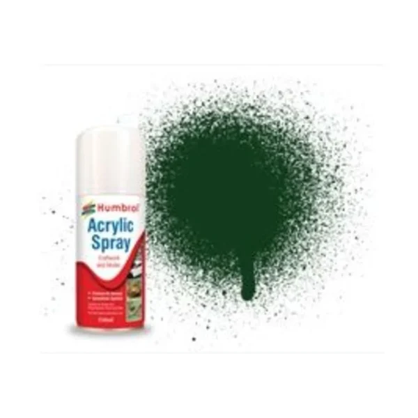 Humbrol - HUMBROL ACRYLIC HOBBY SPRAY 150ML No 3 Brunswick Green ''513'' of the 2nd Platoon - AD6003
