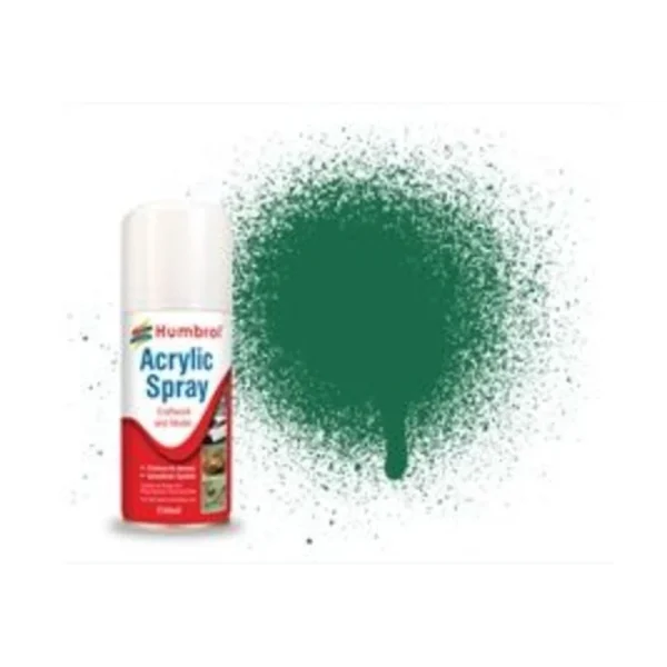 Humbrol - HUMBROL ACRYLIC HOBBY SPRAY 150ML No 30 Dark Green - AD6030
