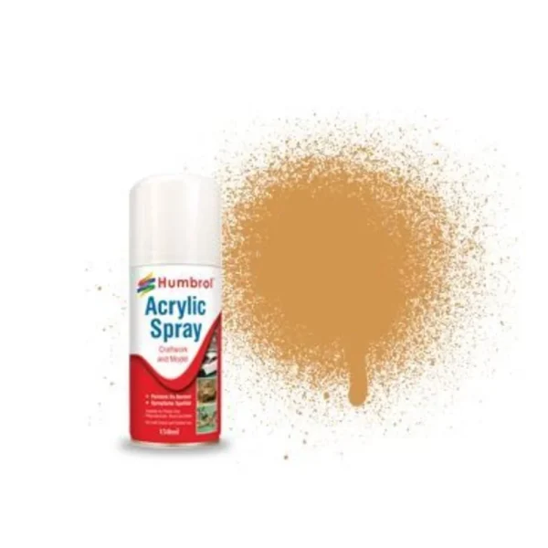 Humbrol - HUMBROL ACRYLIC HOBBY SPRAY 150ML No 63 Sand - AD6063