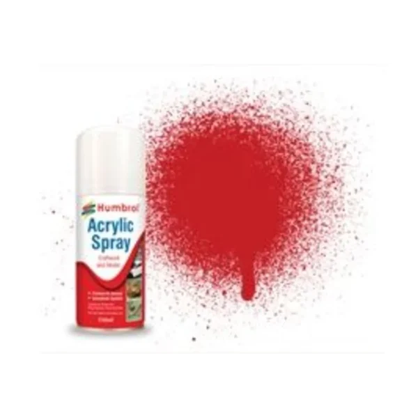 Humbrol - HUMBROL ACRYLIC HOBBY SPRAY 150ML No 220 Italian Racing Red - AD6220