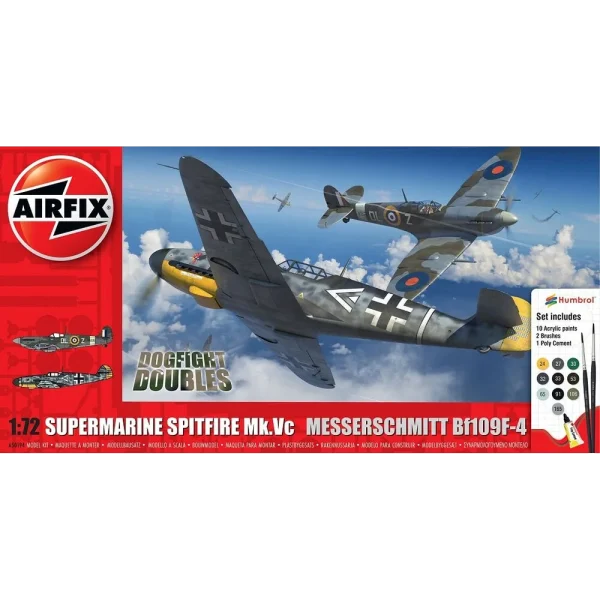 1550194 Airfix - Supermarine Spitfire Mk.Vc vs Bf109F-4 Dogfight Double - A50194