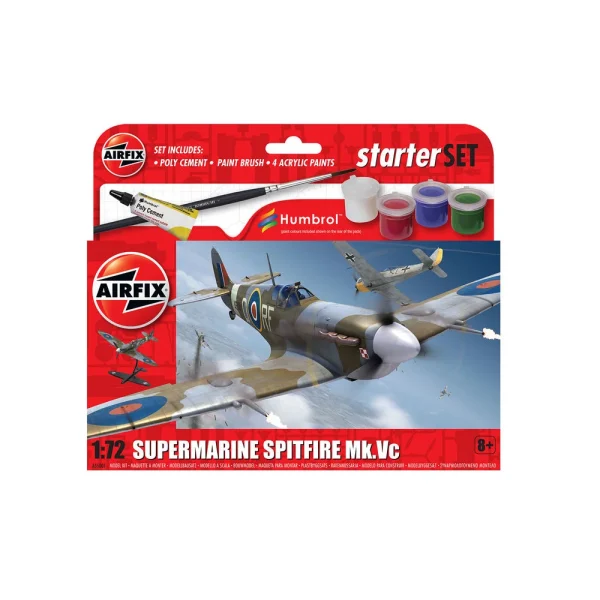 Airfix - Small Beginners Set Supermarine Spitfire MkVc - A55001