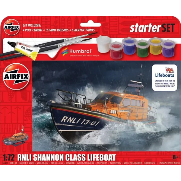 1555015 Airfix - Starter Set - RNLI Shannon Class Lifeboat - A55015