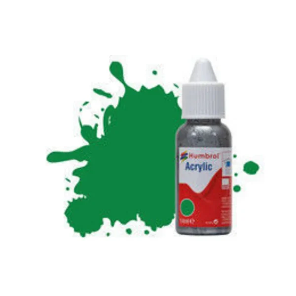 Humbrol - HUMBROL ACRYLIC DROPPER BOTTLE 14ML No 2 Emerald Green - Gloss - DB0002