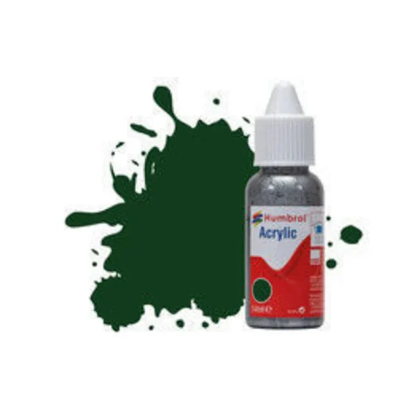 Humbrol - HUMBROL ACRYLIC DROPPER BOTTLE 14ML No 3 Brunswick Green Gloss - DB0003