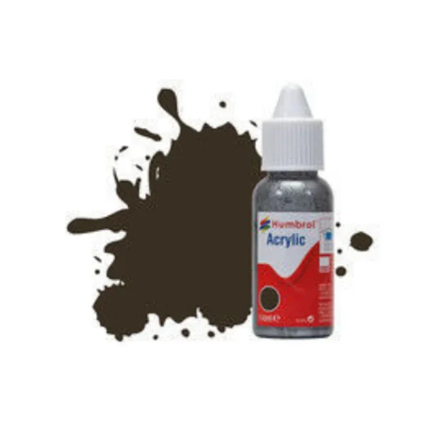 1577010 Humbrol - HUMBROL ACRYLIC DROPPER BOTTLE 14ML No 10 Service Brown - Gloss - DB0010